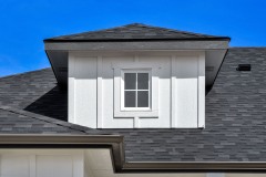 Close up view of faux dormer B